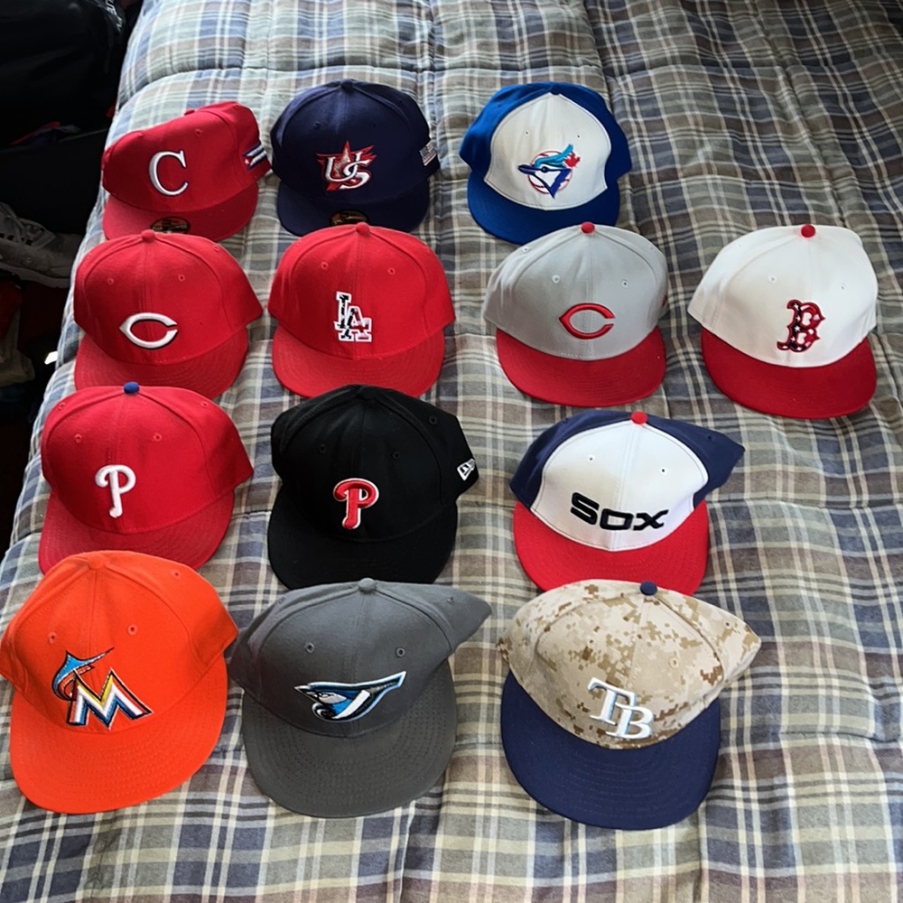 Bundle of MLB - New Era - 59Fifty Flat Bill Hats - Picture 7 of 8